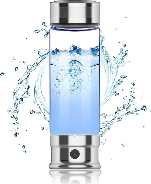Upgraded Hydrogen Water Bottle Generator, Hydrogen Water Generator, Portable Hydrogen Water Bottle Generator Machine for Home Office Travel Use, 1300PPB, 400ML