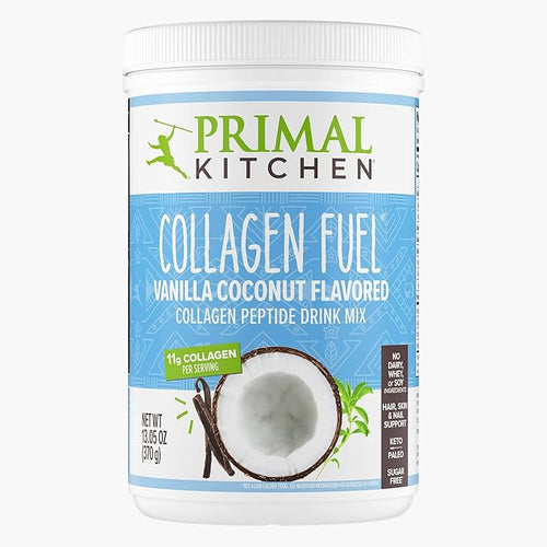 Primal Kitchen Vanilla Collagen Fuel® Drink Mix, Vanilla Coconut Collagen Peptides, No Sugar or Dairy, 13.1 Ounces