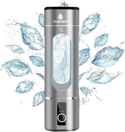 Hydrogen Water Bottle-2024 Advanced 6000ppb Hydrogen Ionized Alkaline Water Generator,Chlorine-Free,SPE/pem Technology,Dupont Membrane,Enhances Metabolism & Immunity. Perfect Health Gift