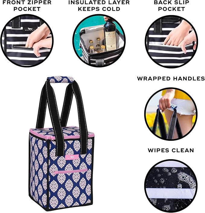 SCOUT Pleasure Chest - Soft, Lightweight, Insulated Cooler, Fits 5 Wine Bottles, Cooler for Beach, Pool, Boat, and Picnics