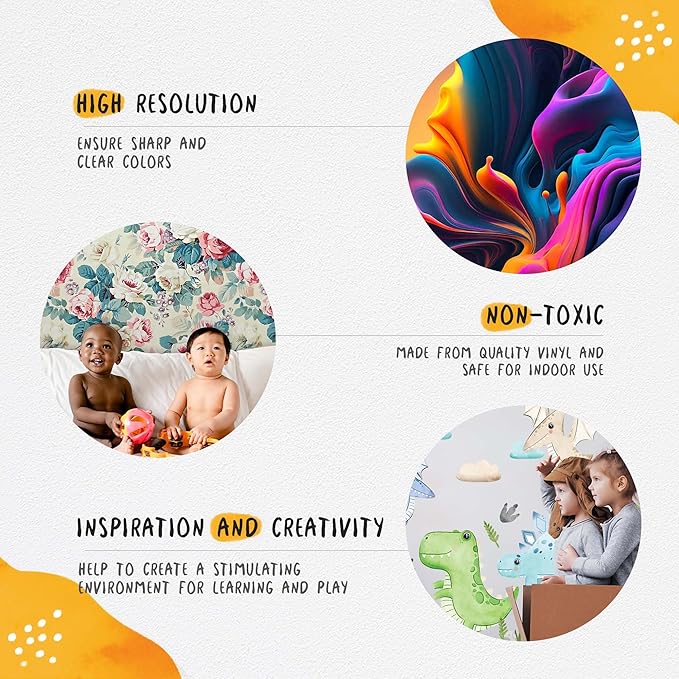 Hot Air Balloon Wall Decals for Kids by Lipastick โ 87 pcs Cartoon Animals Wall Decals for Girls Boys Kids Baby - Animal Wall Stickers for Nursery Room Bedroom - Raccoon Fox Koala Panda M Size
