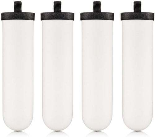 British Berkefeld Doulton 8674 Ultra Sterasyl Ceramic Filter Candle for Countertop Gravity Water Filter System Short Mount 7" - 4 Pack