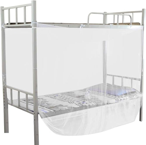 Mosquito Net for Bed Canopy,4 Corner Post Bed Canopy Mosquito Net Twin Full Queen Size Netting White Camping Screen House (Twin)