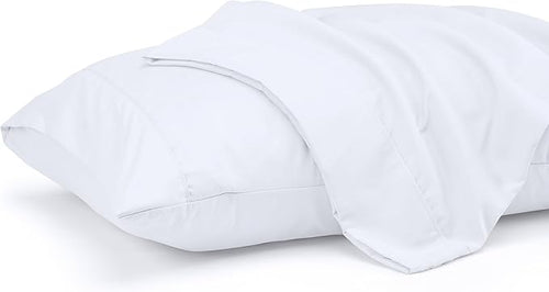 Utopia Bedding Standard Pillow Cases - 2 Pack - Envelope Closure - Soft Brushed Microfiber Fabric - Shrinkage and Fade Resistant Pillow Covers 20 X 26 Inches (Standard, White)