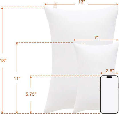 NTBAY Toddler Pillows, Down Alternative 13"x18" Pillows, Machine Washable - Soft and Breathable Travel Small Pillows for Sleeping, Ideal for Daycare, Crib, Cot, White