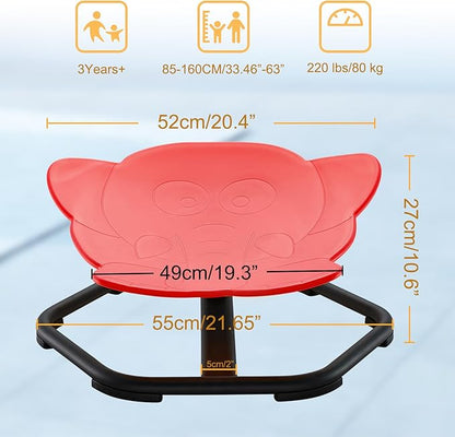 Spinning Chair for Autistic Kids Sit and Spin Chair for Kids Swivel Sensory Chair Elephant Spinning Seat Autism Sensory Chair Items for Sensory Room Training Balance Body Coordination
