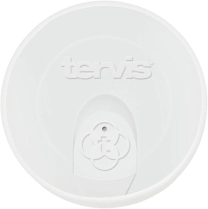Tervis Travel Lid Made in USA Double Walled Insulated Tumbler Travel Cup Keeps Drinks Cold & Hot, Fits 24oz Tumblers & 16oz Mugs, Frosted White