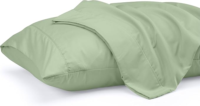 Utopia Bedding King Pillow Cases - 2 Pack - Envelope Closure - Soft Brushed Microfiber Fabric - Shrinkage and Fade Resistant Pillow Covers 20 X 40 Inches (King, Sage)