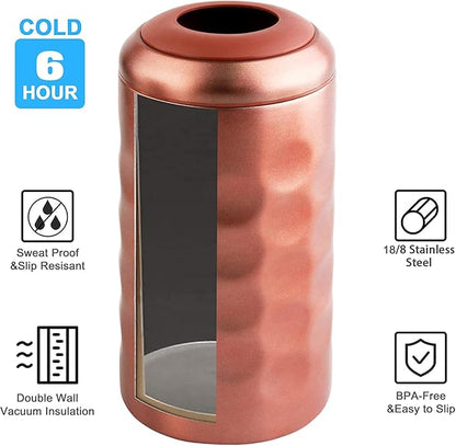 Sangyn Wine Chiller, Premium Wine Cold Bucket Double Walled, Portable Vacuum Insulated Wine Cooler for Most 750mL Champagne and Wine Bottles, Wine Gifts for Wine Lovers(Rose Gold)