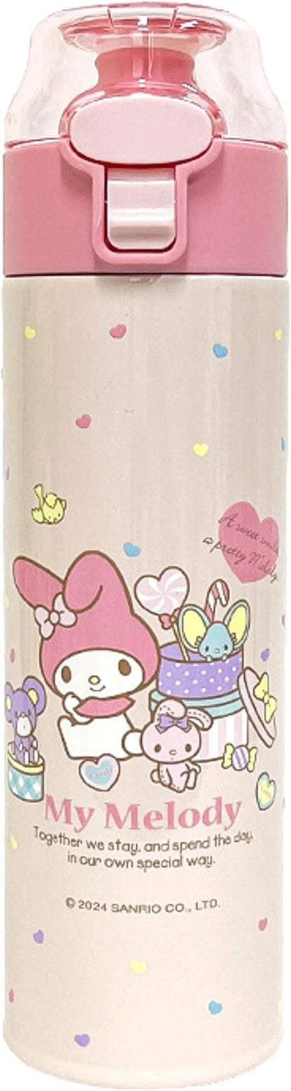 Melody Stainless Steel Insulated Water Bottle 480ml - Pink