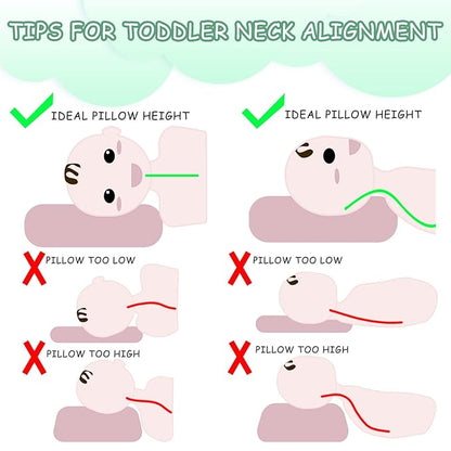 ALVABABY Toddler Pillow Cover Fits 13 x 18,12x 16 Kids Pillow 2 Pack Stretchy Soft Baby Pillow Cover Envelope Kids Pillowcases for Boys Girls Rainbow 2TPE03