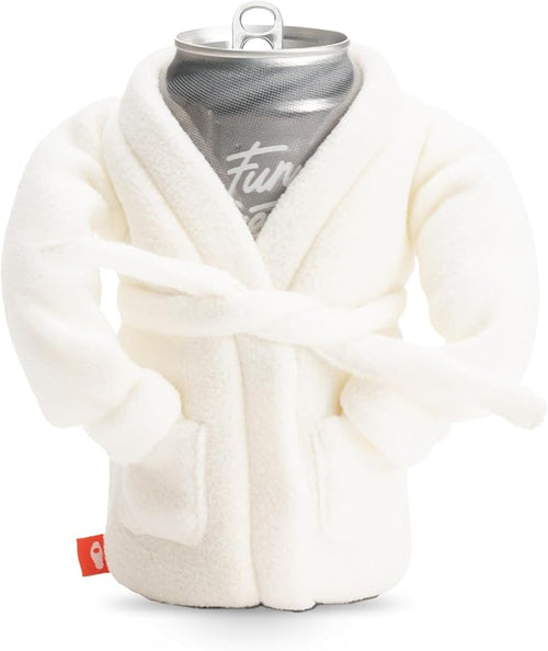 Puffin - The Spa Robe - Insulated 12 oz Can Cooler I Beer Bottle & Soda Can Insulator, Keep Drinks and Beverages Cold - Sandy White