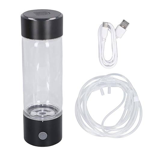 Hydrogen Water Bottle, 410ml Hydrogen Water, Hydrogen Water Bottle Generator with Ion Water Bottle Improve Water Quality in 3 Minutes, Portable Hydrogen Water Bottle Generator 1200-1400ppb