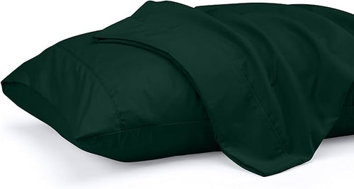 Utopia Bedding Standard Pillow Cases - 2 Pack - Envelope Closure - Soft Brushed Microfiber Fabric - Shrinkage and Fade Resistant Pillow Covers 20 X 26 Inches (Standard, Emerald)