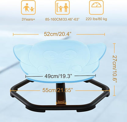 Spinning Chair for Autistic Kids Sit and Spin Chair for Kids Swivel Sensory Chair Elephant Spinning Seat Autism Sensory Chair Items for Sensory Room Training Balance Body Coordination
