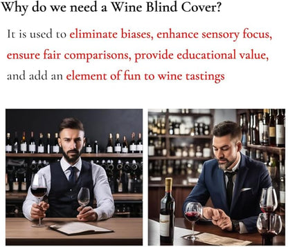 VINOPIE Black Blind Tasting Wine Bags Cover Pouch Kit Tasting Sleeve With Numbering 1to10 Mark Printed On It (10pcs) Hessian Cloth Glass Bottle Gift Bags for Christmas Wedding Party Decoration