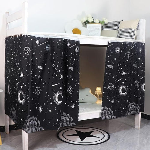 Students Dorm Bunk Bed Curtain Home Privacy Bed Shading Curtain Net Bed Cloth Dustproof Blackout Bed Canopy Bedding Curtain Students Dormitory Tent Lightproof Cloth Bedding Canopy Spread Curtain