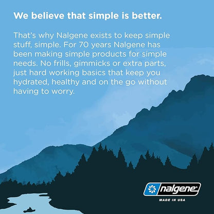 Nalgene Sustain Tritan BPA-Free Water Bottle Made with Material Derived from 50% Plastic Waste, 32 OZ, Wide Mouth, Red