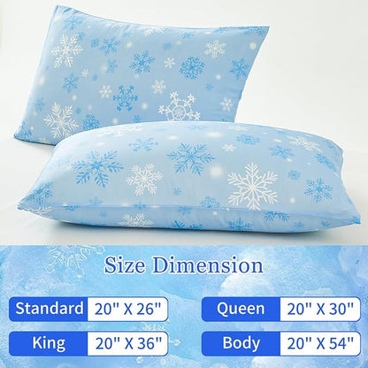 Cooling Pillow Cases for Hot Sleepers - Double Side Arc-Chill Q-Max>0.5 Cooling Fiber Cool Pillow Cases 2 Pack - Breathable Soft Cold Pillow Cases with Hidden Zipper (20" x 30")