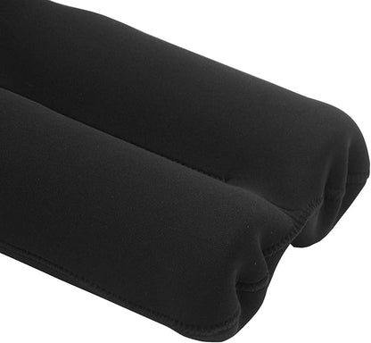 Two Bottles Wine Carrier Tote Bag, Insulated Thick Neoprene Wine/Water Bottle Holder Keeps Bottles Protected, Perfect for Picnics, Beach, Travel (2 PCS, Black)