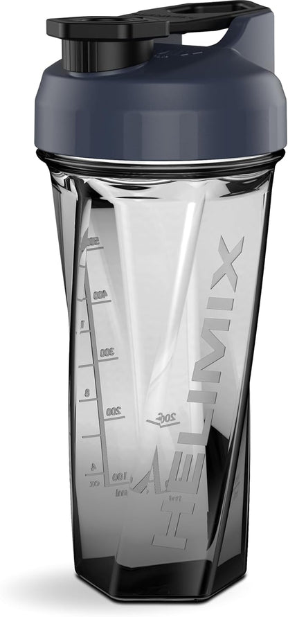 HELIMIX 2.0 Vortex Blender Shaker Bottle Holds upto 28oz | No Blending Ball or Whisk | USA Made | Pre Workout Protein Drink Shaker Cup | Weight Loss Supplements Shakes |