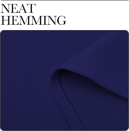 NICETOWN Blackout Draperies Curtains, All Season Thermal Insulated Solid Grommet Top Blackout Curtains/Drapes for Kid's Room (Royal Blue, 1 Pair, 34 x 63 inches)