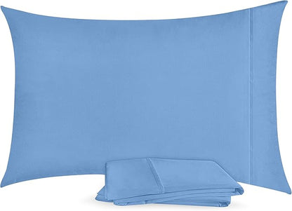 Utopia Bedding Queen Pillow Cases - 2 Pack - Envelope Closure - Soft Brushed Microfiber Fabric - Shrinkage and Fade Resistant Pillow Covers 20 X 30 Inches (Queen, Dutch Blue)