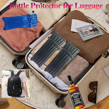Wine Travel Bags for Wine Bottles,16 Packs Inflatable Wine Protector Bags for Travel,Reusable Bottle Shipping Protector