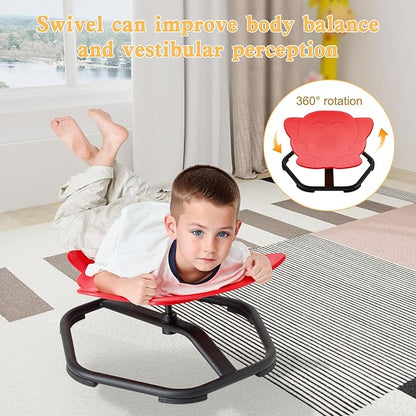 Spinning Chair for Autistic Kids Sit and Spin Chair for Kids Swivel Sensory Chair Elephant Spinning Seat Autism Sensory Chair Items for Sensory Room Training Balance Body Coordination