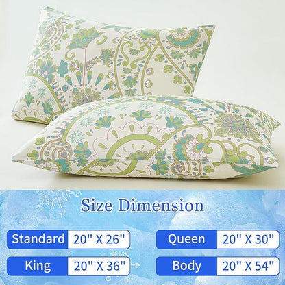 Cooling Pillow Cases for Hot Sleepers - Double Side Arc-Chill Q-Max>0.5 Cooling Fiber Cool Pillow Cases 2 Pack - Breathable Soft Cold Pillow Cases with Hidden Zipper (20" x 36")